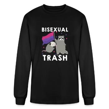 Bisexual Trash - Men's Long Sleeve T-Shirt - black - Front