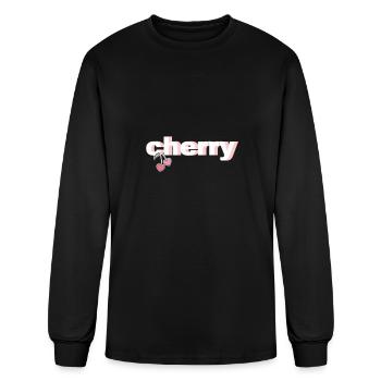 Cherry - Men's Long Sleeve T-Shirt - black - Front