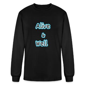 Alive and well - Men's Long Sleeve T-Shirt - black - Front