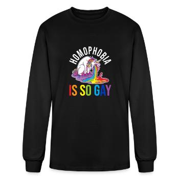 Homophobia Is So Gay - Men's Long Sleeve T-Shirt - black - Front