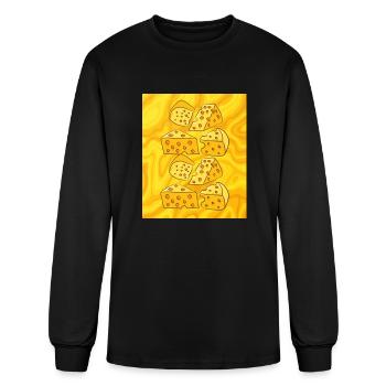 T-shirt fromageFromage plein de trous dans tous les sens - T-shirt à manches longues Homme - noir - Devant