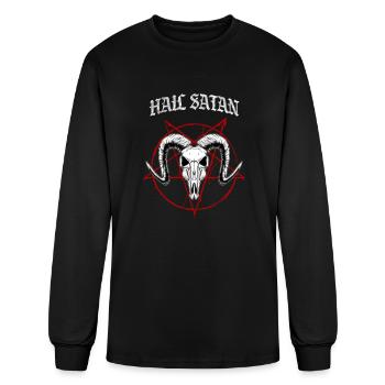 Hail Satan - Men's Long Sleeve T-Shirt - black - Front