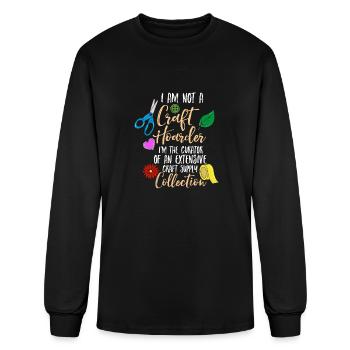 Je suis le conservateur d’un vaste art privé - T-shirt à manches longues Homme - noir - Devant