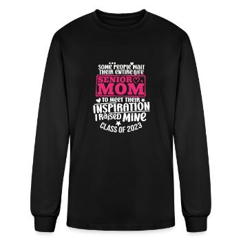Senior Mom Class Of 2023 - Men's Long Sleeve T-Shirt - black - Front