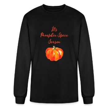 Pumpkin Spice Season Artsy Autumn Lovers - Men's Long Sleeve T-Shirt - black - Front