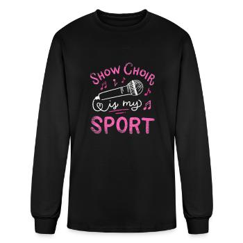 Show Choir Is Myport Chorusinger Vintage - Men's Long Sleeve T-Shirt - black - Front