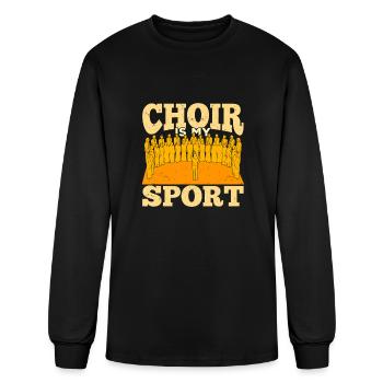Choir Is Myport a Chorus Musicinger - Men's Long Sleeve T-Shirt - black - Front