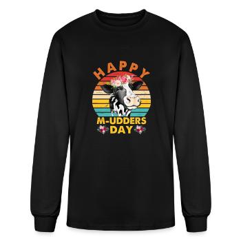 Happy M-Udders Day - Men's Long Sleeve T-Shirt - black - Front