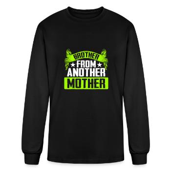 Mens Brother From Another Mother Step Brother Fami - Men's Long Sleeve T-Shirt - black - Front