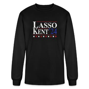Lasso Kent 24 Funny Sports - Men's Long Sleeve T-Shirt - black - Front