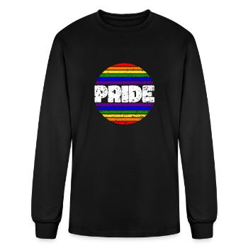 Pride LGBT Love wins, we are queer and proud - Men's Long Sleeve T-Shirt - black - Front