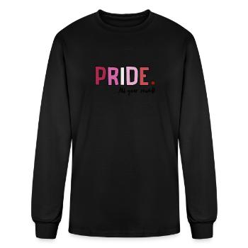 Pride LGBT Love wins, we are queer and proud - Men's Long Sleeve T-Shirt - black - Front