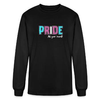 Pride LGBT Love wins, we are queer and proud - Men's Long Sleeve T-Shirt - black - Front