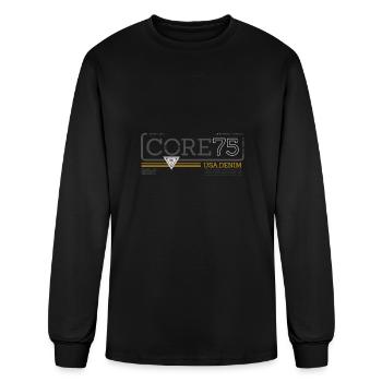 Core denim - Men's Long Sleeve T-Shirt - black - Front