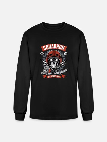 Squadron air force - Men's Long Sleeve T-Shirt - black