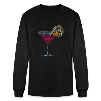 Summer Orange Juice - Men's Long Sleeve T-Shirt - black - Front