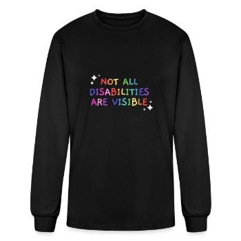Not All Disabilities Are Visible Handicapped Aware - Men's Long Sleeve T-Shirt - black - Front