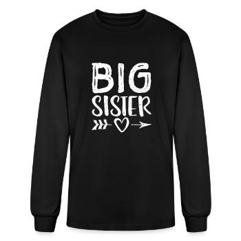 Grande sœur - Frères et sœurs - T-shirt à manches longues Homme - noir - Devant