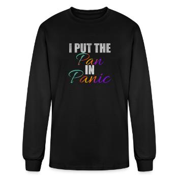 I put the pan in panic - Men's Long Sleeve T-Shirt - black - Front