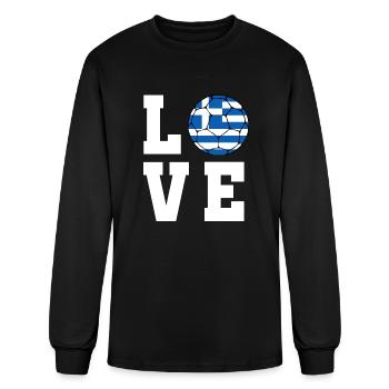Greece Football - Men's Long Sleeve T-Shirt - black - Front