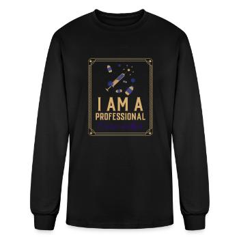 Professional Care Taker - Men's Long Sleeve T-Shirt - black - Front