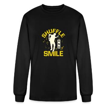 Shuffle And Smile Tap Dancer Tap Dance - Men's Long Sleeve T-Shirt - black - Front