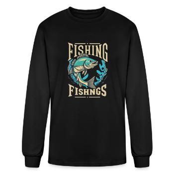 Fishing Fishing - Men's Long Sleeve T-Shirt - black - Front
