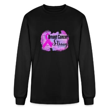 Breast Cancer Awareness - Men's Long Sleeve T-Shirt - black - Front