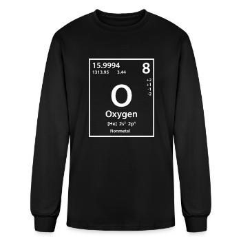 Oxygen Element (white) - Men's Long Sleeve T-Shirt - black - Front