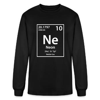 Neon Element (white) - Men's Long Sleeve T-Shirt - black - Front