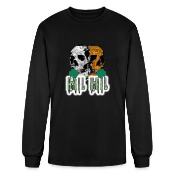 Celtic Skull - Men's Long Sleeve T-Shirt - black - Front