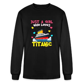 RMS Titanic Gifts for Girls Titanic Lovers Ship - Men's Long Sleeve T-Shirt - black - Front
