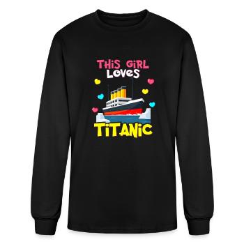 RMS Titanic Gifts for Girls Titanic Lovers Ship - Men's Long Sleeve T-Shirt - black - Front