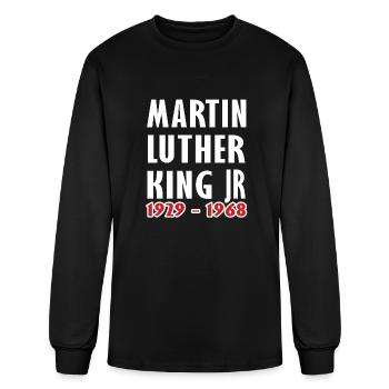 Martin luther King day 2024 MLK Day.Equality&Freed - Men's Long Sleeve T-Shirt - black - Front