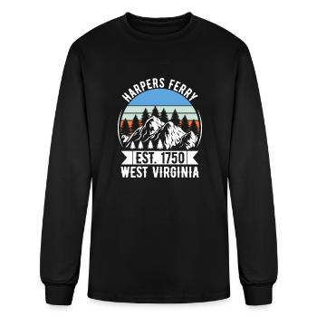Harpers Ferry West Virginia WV Vintage T shirt - Men's Long Sleeve T-Shirt - black - Front