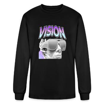 Vision - Men's Long Sleeve T-Shirt - black - Front