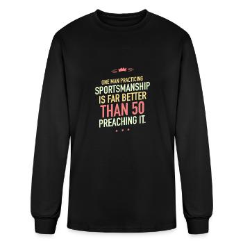 Practice sports - Men's Long Sleeve T-Shirt - black - Front