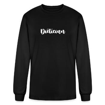 Dietician Registered Graduate Dietary Worker - Men's Long Sleeve T-Shirt - black - Front