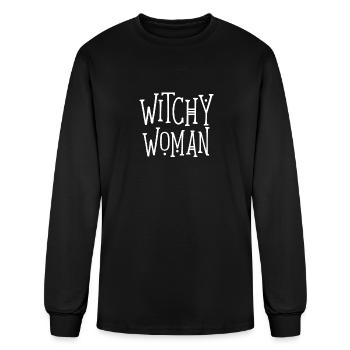 Witchy Woman Wiccan Pagan Halloween - Men's Long Sleeve T-Shirt - black - Front
