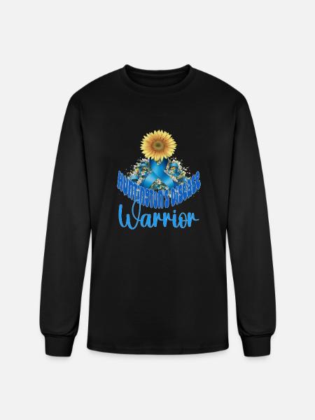 Huntington's disease awareness sunflower - Men's Long Sleeve T-Shirt - black