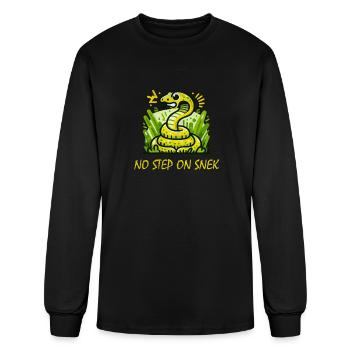 No step on snek - Men's Long Sleeve T-Shirt - black - Front