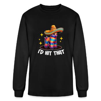 I'D HIT THAT SHIRT - Men's Long Sleeve T-Shirt - black - Front
