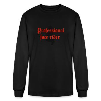 Professional face rider - Men's Long Sleeve T-Shirt - black - Front