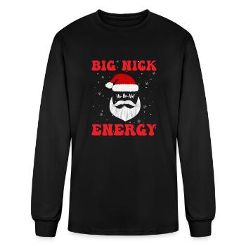 Big nick energy - Men's Long Sleeve T-Shirt - black - Front