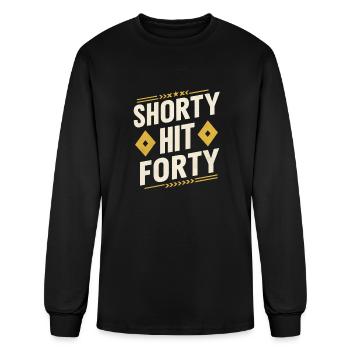 Shorty Hit Forty - Men's Long Sleeve T-Shirt - black - Front