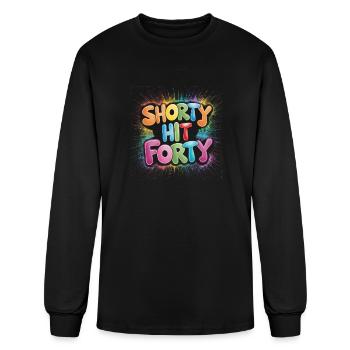 Shorty Hit Forty - Men's Long Sleeve T-Shirt - black - Front