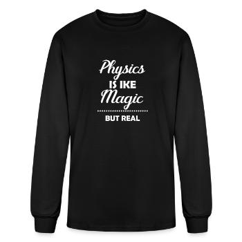 Physics Is Like Magic But Real Chemistry Periodic - Men's Long Sleeve T-Shirt - black - Front