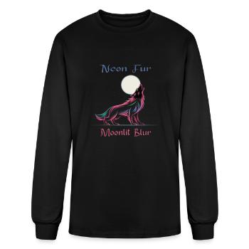 Neon Werewolf - Men's Long Sleeve T-Shirt - black - Front