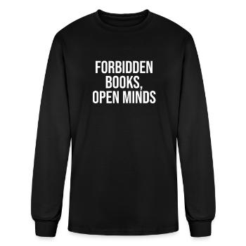 Forbidden Books, Open Minds - Men's Long Sleeve T-Shirt - black - Front
