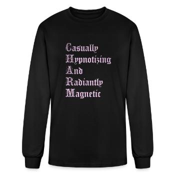 Charm Casually Hypnotizing And Radiantly Magnetic - Men's Long Sleeve T-Shirt - black - Front